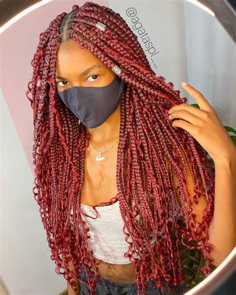 color box braids hairstyles spice up your look with vibrant shades