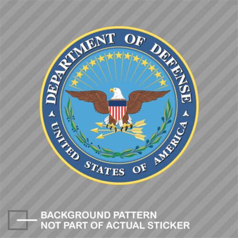 United States Department Of Defense Seal Sticker Decal Vinyl Dod Ebay