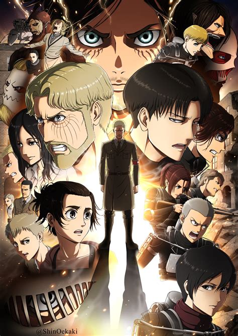 Aot poster s 1 2 attack on titan anime anime attack on titan art. Attack On Titan Season 4: All The Characters Update And ...