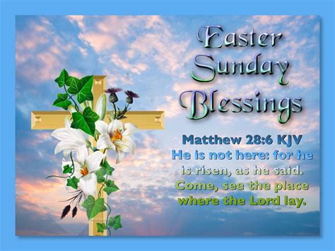 Easter Sunday Blessings Easter Sunday Blessed He Is Risen