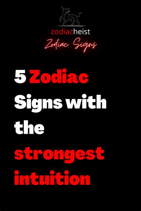 Zodiac Signs With The Strongest Intuition Zodiac Heist