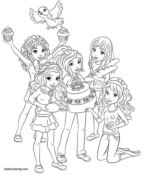 Lego Friends Coloring Pages Birthday Cake Free Printable Coloring Pages My Xxx Hot Girl