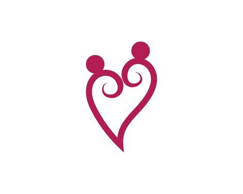 Love Heart Logo And Template 595473 Vector Art At Vecteezy