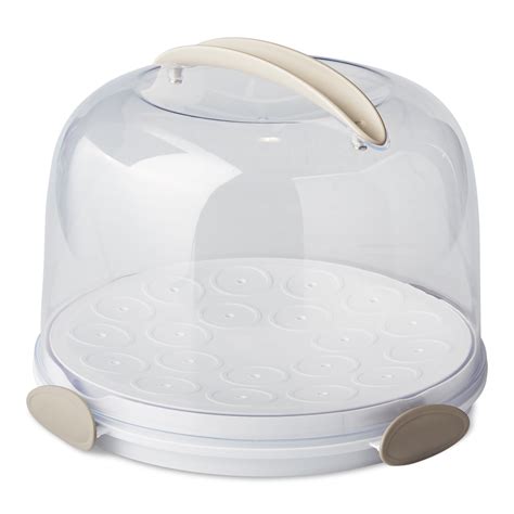 Better Homes And Gardens Round Cake Carrier With Clear Plastic Cover 13