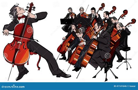 Classical Orchestra Stock Vector Illustration Of Double 41141646