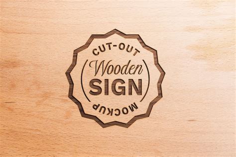 Free Psd Logo Effects Wood Texture