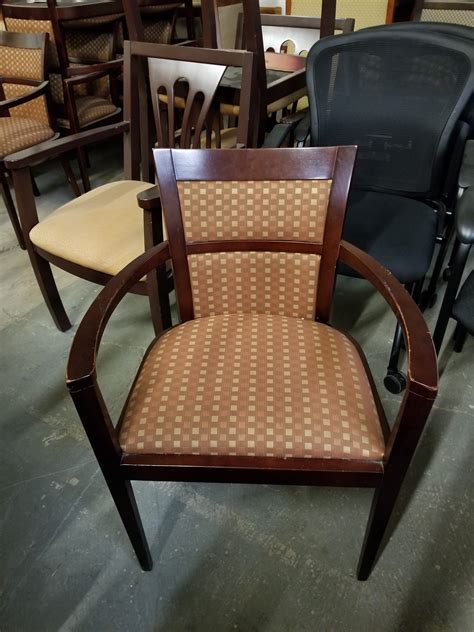 Dining Chair Side Chair With Arms Wood Frame Upholstered Seat And