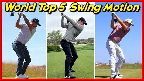 Various Swing And Slow Motions Of Pga Top 5 Youtube