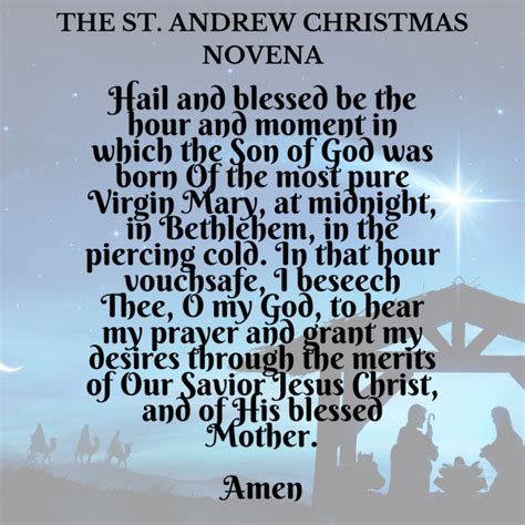 St Andrews Christmas Novena Catholic Link