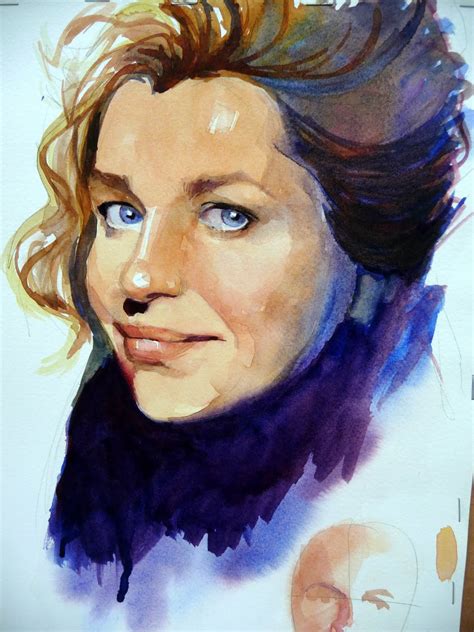 Jini James Fine Art Watercolor Portrait Project