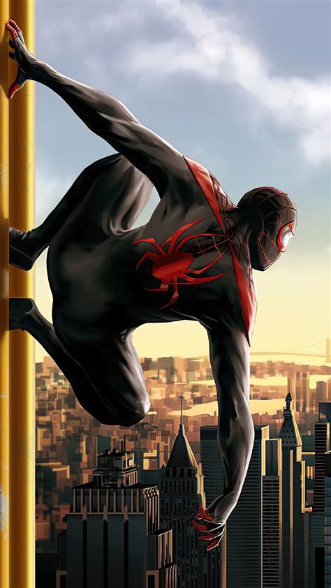 2160x3840 Miles Morales Spider Man Into The Spider Verse Sony Xperia X