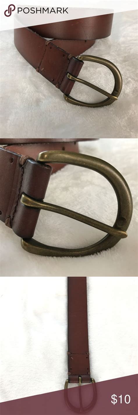 Abercrombie And Fitch Brown Leather Xs Belt Leather Belt Brown Leather