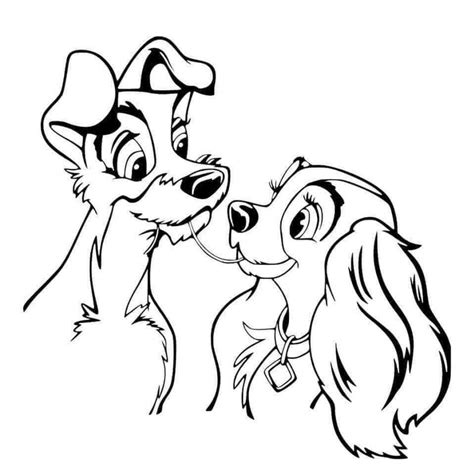 Lady And The Tramp Coloring Pages