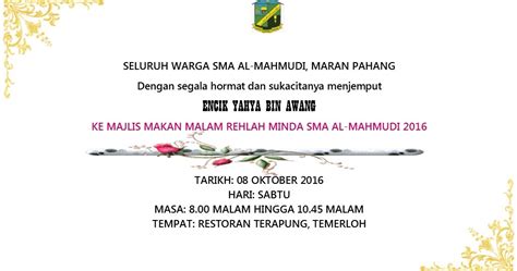 Check spelling or type a new query. Contoh Kad Jemputan Majlis Makan Malam : Makan malam ini ...