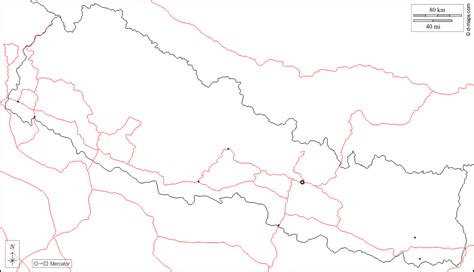 Nepal Free Map Free Blank Map Free Outline Map Free Base Map