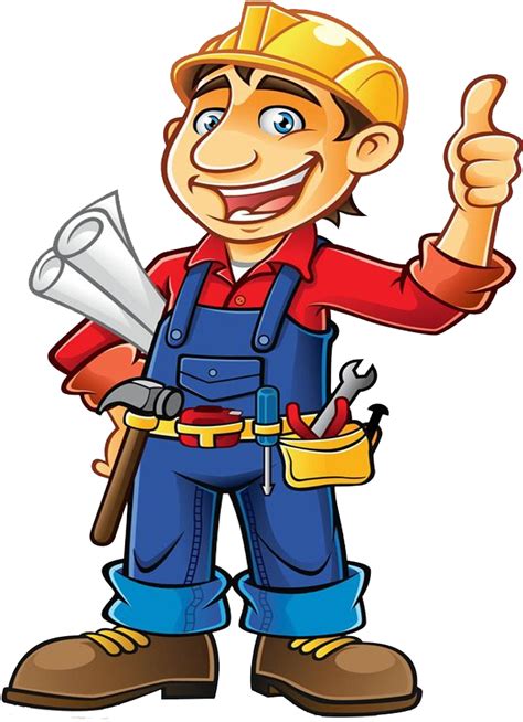 Construction Worker Architectural Engineering Clip Handyman Png