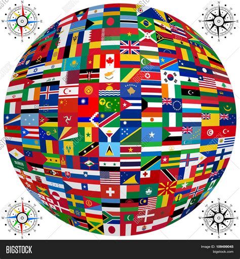Set Flags World Vector And Photo Free Trial Bigstock