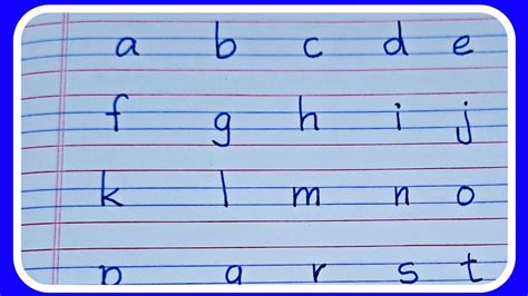 How To Write Small Letters Abcd For Kids Adcd Alphabets For Kids Learn