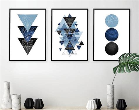 Set Of 3 Downloadable Prints Set Printable Mountains Triptych Etsy