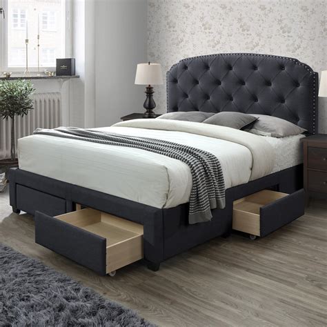 Diy Upholstered King Bed Frame King Size Platform Bed Frame With