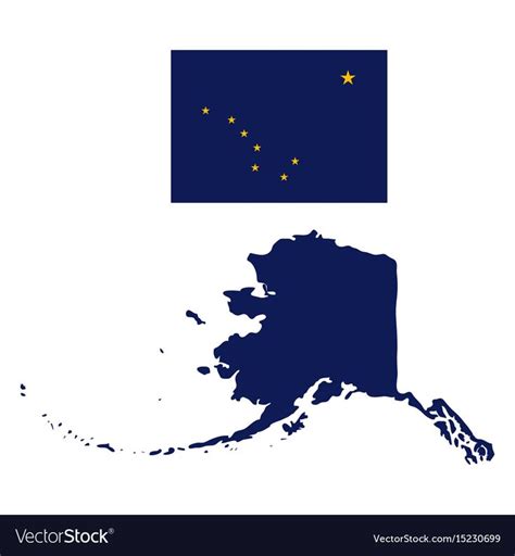 Alaska Flag And State Map Royalty Free Vector Image Affiliate
