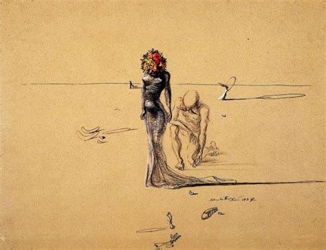 Woman With Flower Head 1937 Salvador Dali
