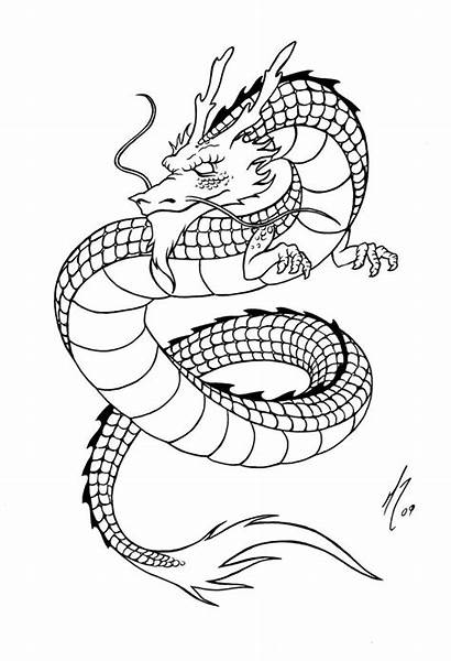 Dragon Coloring Pages Chinese Simple China Asia