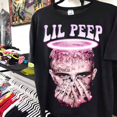Lil Peep Shirt Rap Hip Hop Tshirt Print Art T Shirt T For Etsy