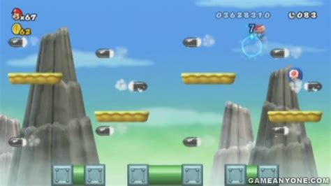 New Super Mario Bros Wii Walkthrough Part 61 World 6 Bullet Bill