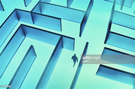 Young Businessman Lost In Maze High Res Stock Photo Getty Images