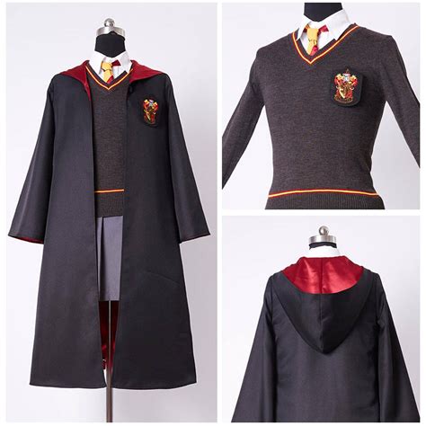 Harry Potter Hermione Granger Cosplay Costume Gryffindor Uniform Dress