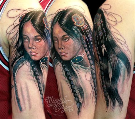 American Indian Tattoo Miguel Angel Custom Tattoo Artist W Flickr
