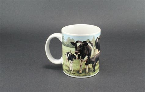 Vintage Otagiri Japan Kurt R Kress Artist Stanley Papel Design Cow Farm Mug Ebay Vintage