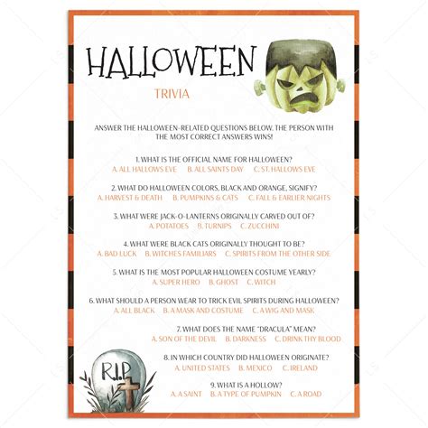 Funny Halloween Trivia Questions And Answers Whether Its Horror