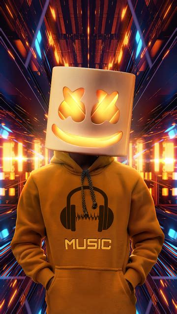 360x640 Gold Marshmello 360x640 Resolution Hd 4k Wallpapers Images Backgrounds Photos And