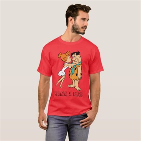 The Flintstones Wilma Kissing Fred T Shirt Zazzle