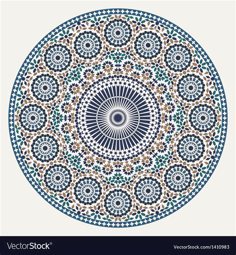 Arabic Circular Pattern Royalty Free Vector Image