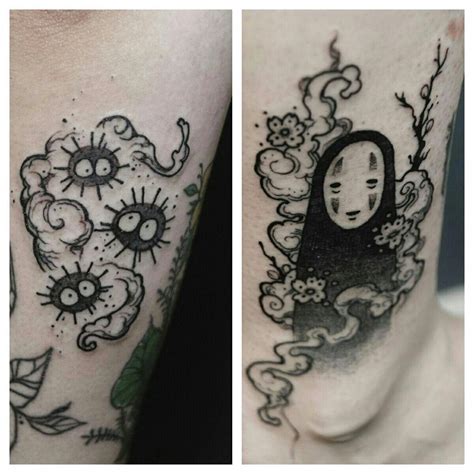Soot Sprits And No Face Tattoos By Rei Ink Girltattoos No Face