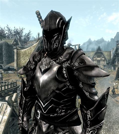 Ebony Armor Skyrim Armor Skyrim Art Elder Scrolls Skyrim