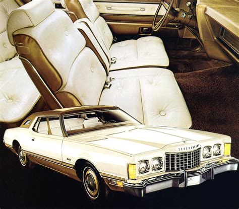 1974 Ford Thunderbird With Optional White And Gold Luxury Group Old