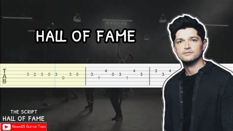 The Script Hall Of Fame Guitar Tab Tutorial Youtube
