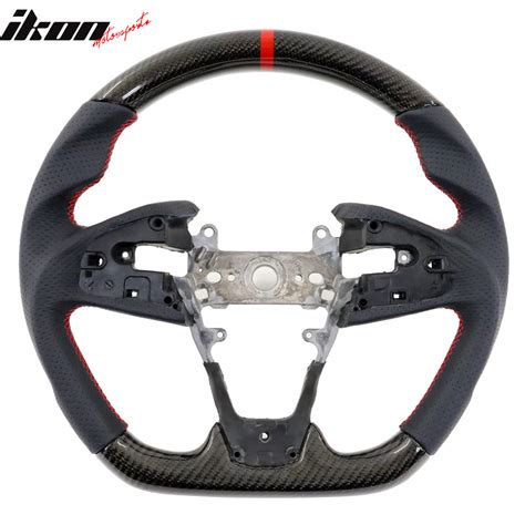 Ikon Motorsports Steering Wheel Compatible With 2016 2021 Honda Civic