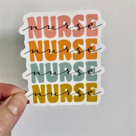 Nursing Sticker Nursing Student Sticker Nurse School Etsy Uk