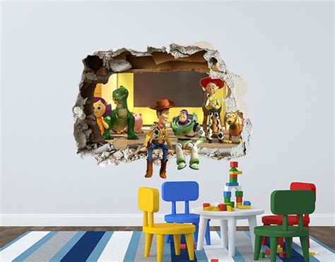 Toy Story 3d Smashed Wall Decal 1000sads