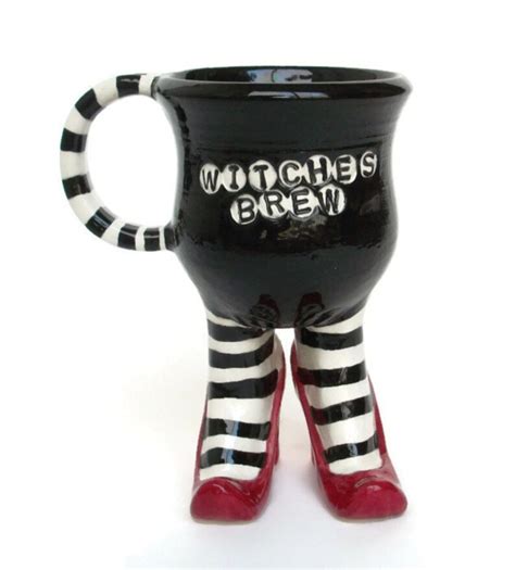 Witches Brew Sex Pot Mug With Striped Stockings And Heels Etsy