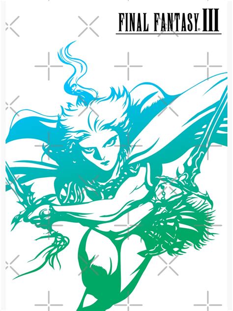 Final Fantasy Iii 3 Sticker For Sale By Zewiss Redbubble
