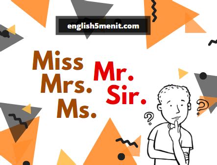 Ms Miss Dan Mrs Apa Perbedaannya English Menit