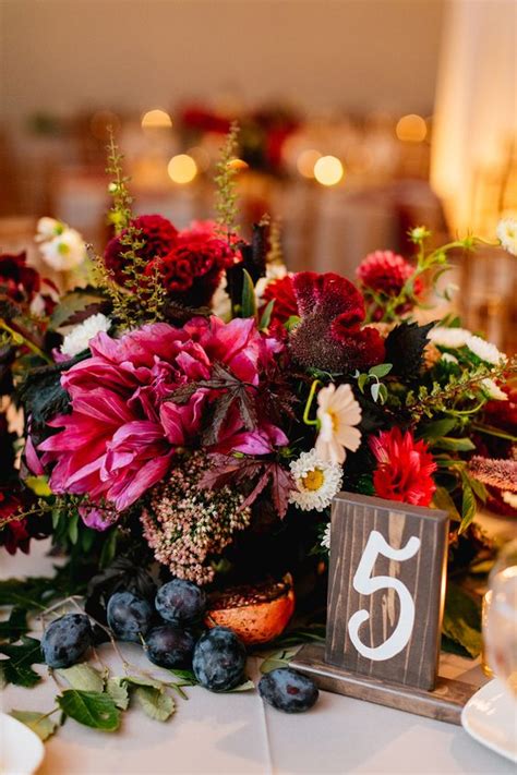 30 Gorgeous Jewel Tone Wedding Florals Ideas Weddingomania