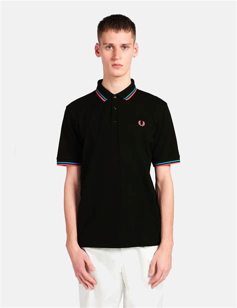 Fred Perry Made In Japan Polo Shirt Black I Urban Excess