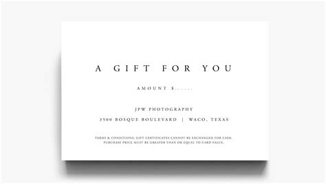gift certificate template  gift   gift voucher etsy